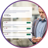 Receive results and doctor's report online