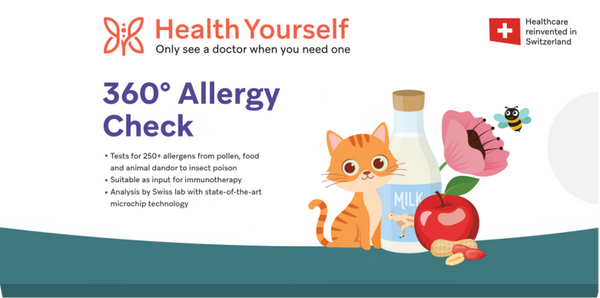 360° Allergy Check I 250+ allergens I Analysis by Swiss lab