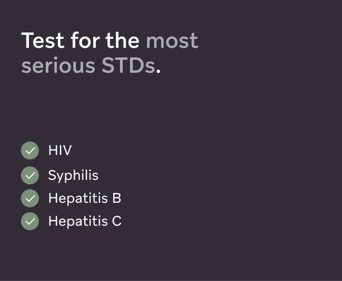 Premium STD Test I Checks for HIV, Syphilis, Hepatitis B&C I Take your sample at home I Results online in 2-3 days