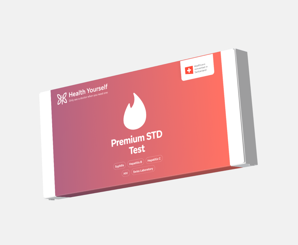 Premium STD Test I Checks for HIV, Syphilis, Hepatitis B&C I Take your sample at home I Results online in 2-3 days